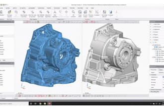 reverse engineer 3d scan stl obj mesh to cad step nurbs model for manufacturing