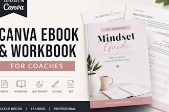 design editable canva ebook workbook lead magnet for coaches