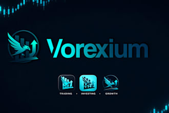 create a professional trading and finance logo design