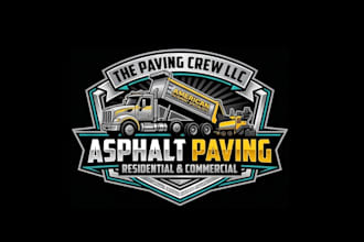 do modern wonderful asphalt logo design without any copyright