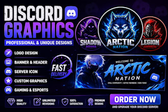 create custom discord server logo, banners, header and icon