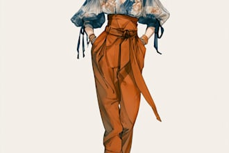 draw custom fashion illustrations and sketches