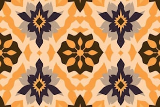 design unique seamless pattern for textile fabric prints
