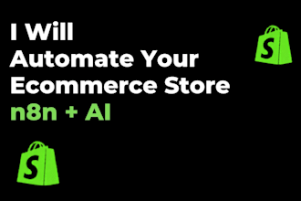 build n8n automation workflows for your ecommerce store