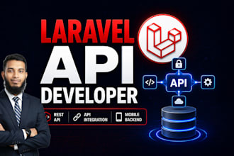 develop laravel rest API and backend for web and mobile apps