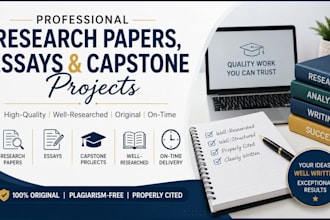 do research and essays, capstone projects,