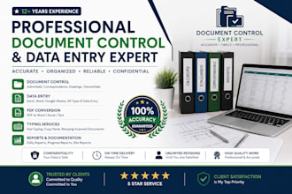professional document control and typing work