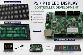 develop led display control board for p5 and p10 modules