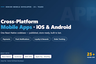 develop a cross platform react native app