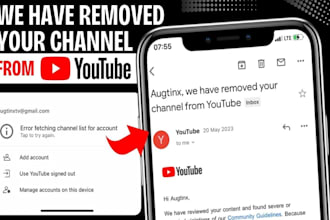recover terminated, removed or deleted youtube channel