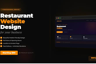 design a modern wordpress restaurant website