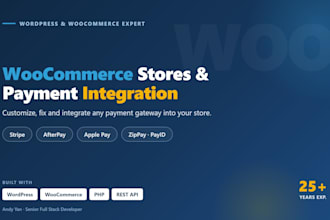 customize your ecommerce store and integrate payments
