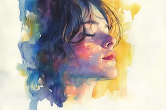 illustrate custom watercolor illustration for you
