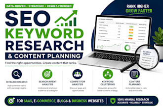 keyword research and SEO content planning to rank your website on google