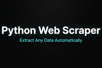 build a custom python web scraper or automation script
