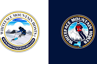 do fantastic high quality skiing logo with express delivery