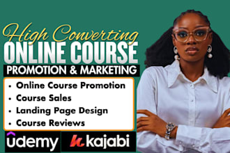 do online course promotion, sales funnel and kajabi thinkific course marketing