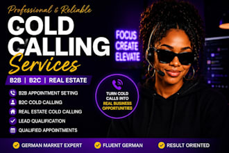 b2b b2c appointment setter, german cold calling, real estate cold caller VA