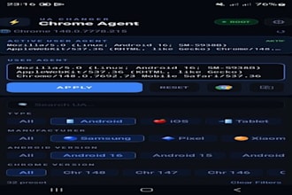 android chrome user agent changer root
