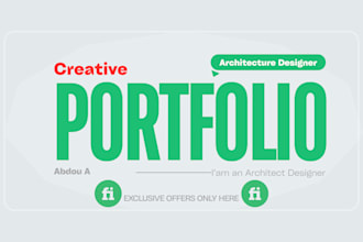 create a professional architecture portfolio