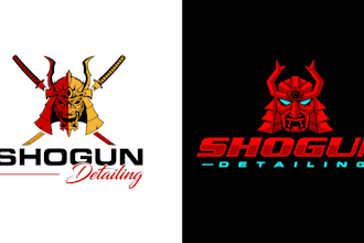 design amazing wonderful samurai logo with express delivery