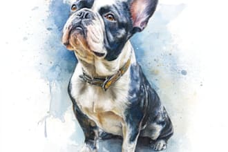 create a custom watercolor pet portrait or pet painting