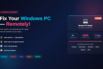 remotely repair, fix, and troubleshoot windows PC or laptop