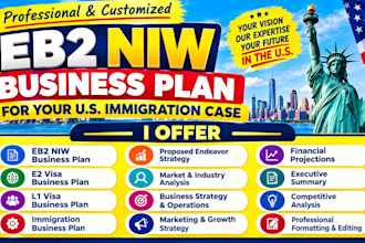 create eb2 niw business plan l1 visa for immigration case