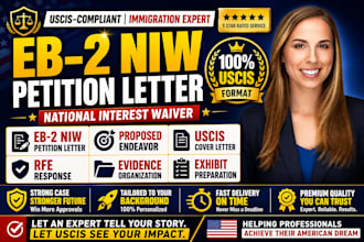craft a professional eb2 niw e2 visa business plan l1 visa for uscis approval