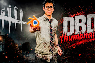 design high CTR dead by daylight dbd youtube gaming thumbnails