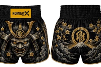 custom design and manufacturing muay thai shorts