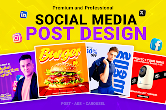 design social media posts carousel design, facebook post, instagram post design