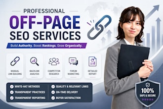 do professional off page SEO and white hat link building