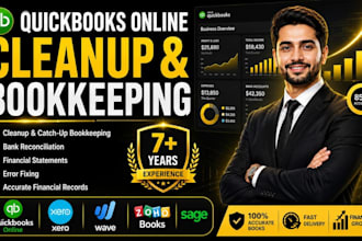 clean up and fix your quickbooks, xero and zoho bookkeeping
