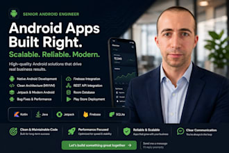 develop, fix, or optimize your android app in kotlin