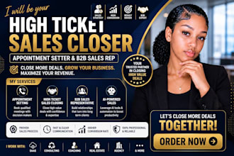 sales closer high ticket closer appointment setter b2b sales rep ai sales agent