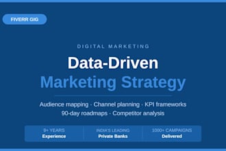 create a data driven digital marketing strategy