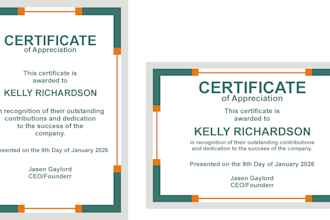 design professional wedding card, menu, certificate and poster in coreldraw
