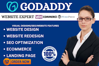 godaddy website design develop godaddy website redesign godaddy wordpress seo