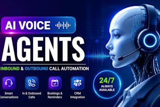 build ai voice agent and integrate call bot for inbound and outbound automation