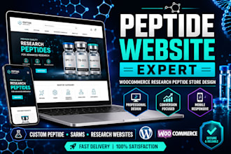 build peptide store peptide website research peptide sarms website woocommerce