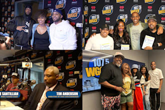 do a radio promotion for your song and ads on wgn and wgci radio live