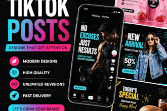 create tiktok post design