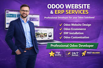 design odoo website, odoo ecommerce, odoo customization and odoo erp system