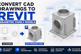 convert cad drawings to revit parametric family models