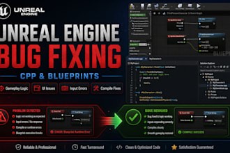 fix unreal engine bugs in cpp and blueprints