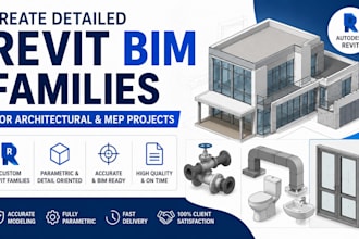 create revit bim families for architectural and mep projects