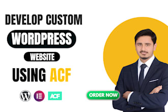 create dynamic wordpress website with acf and elementor pro
