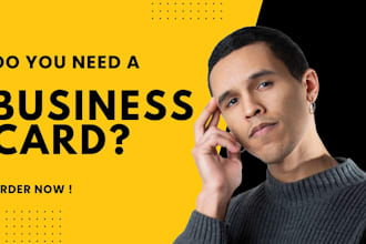 design a professional business card for you