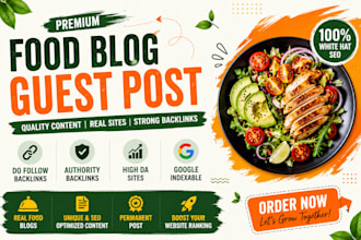 build recipe website backlinks on healthy food blogs